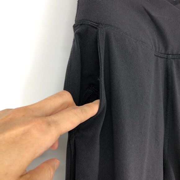 Lululemon Sunset Salutation Cropped leggings loose fit  ruched pockets Black 4 - Picture 5 of 16